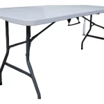 Mesa Plegable Camping 180 X 75 cm Blanca - Imagen 2