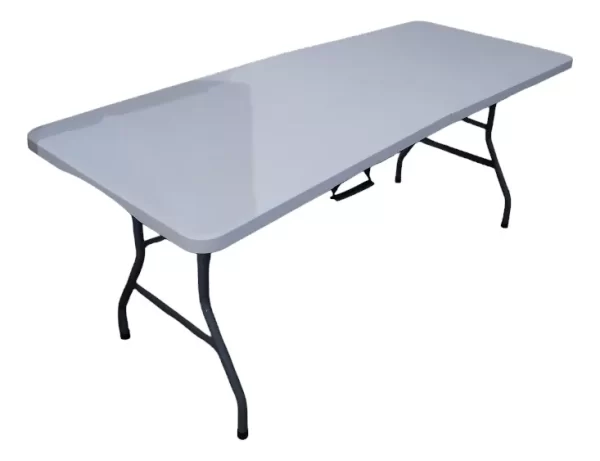 Mesa Plegable Camping 180 X 75 cm Blanca